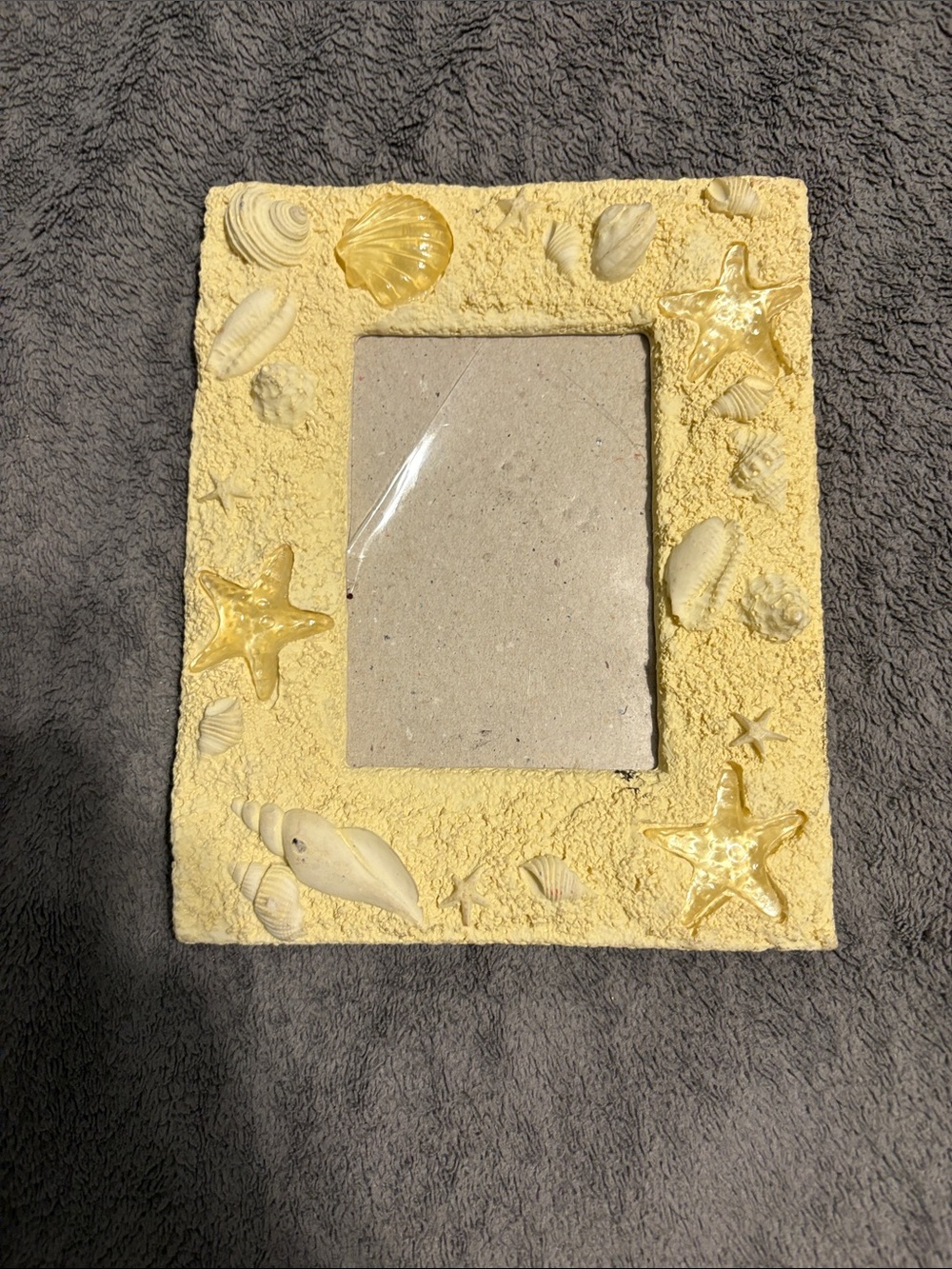 Seashell Beach Photo Frame - Yellow